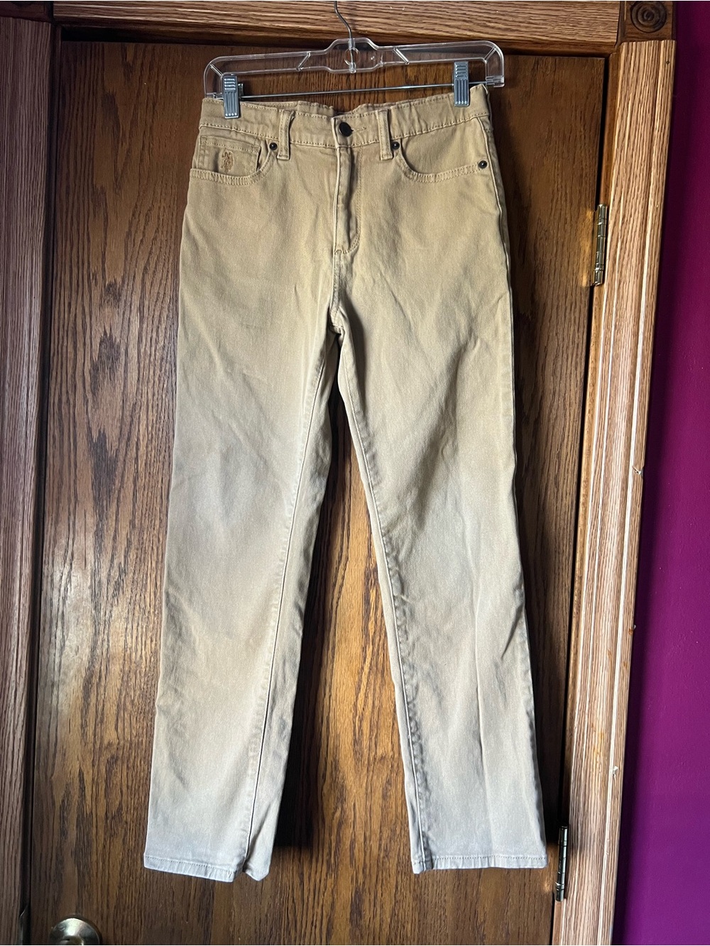 Classic Tan Straight-Leg Jeans Boys pants US Polo size 14